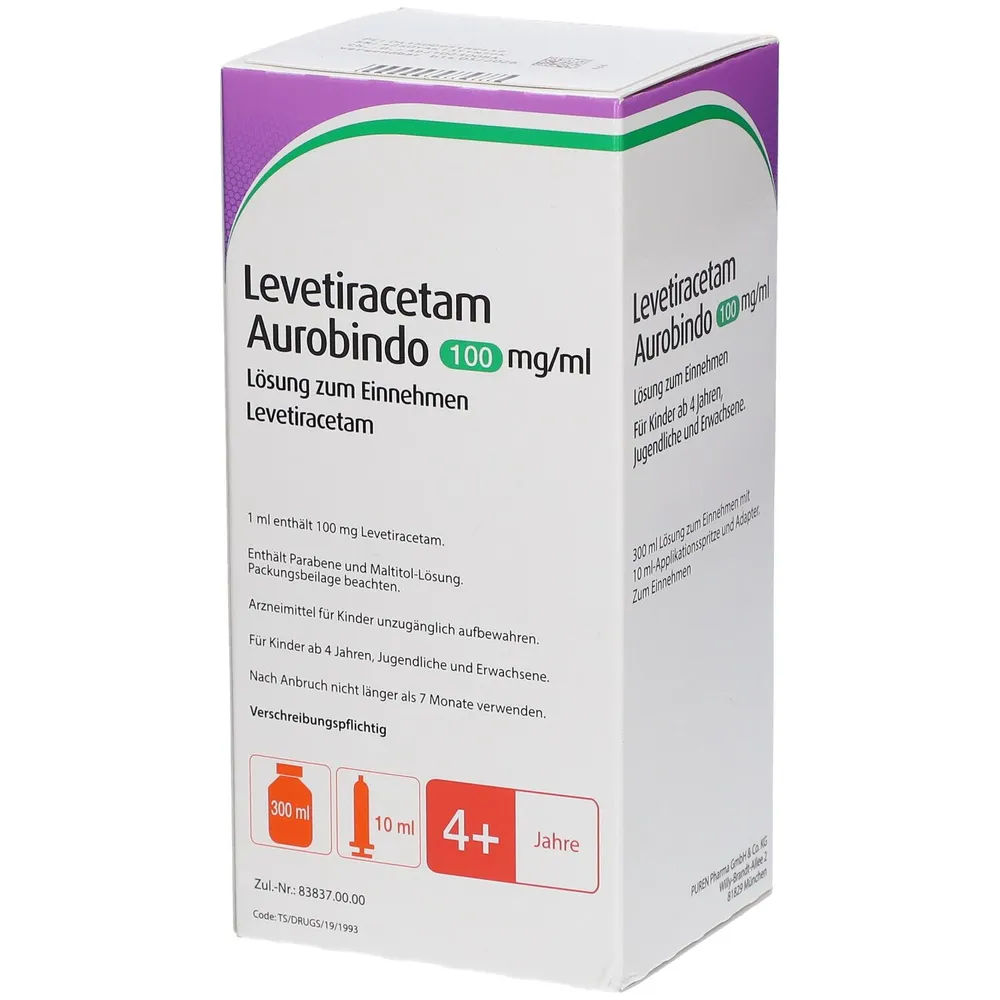 Levetiracetam Aurobindo Pharma Italia solución, oral