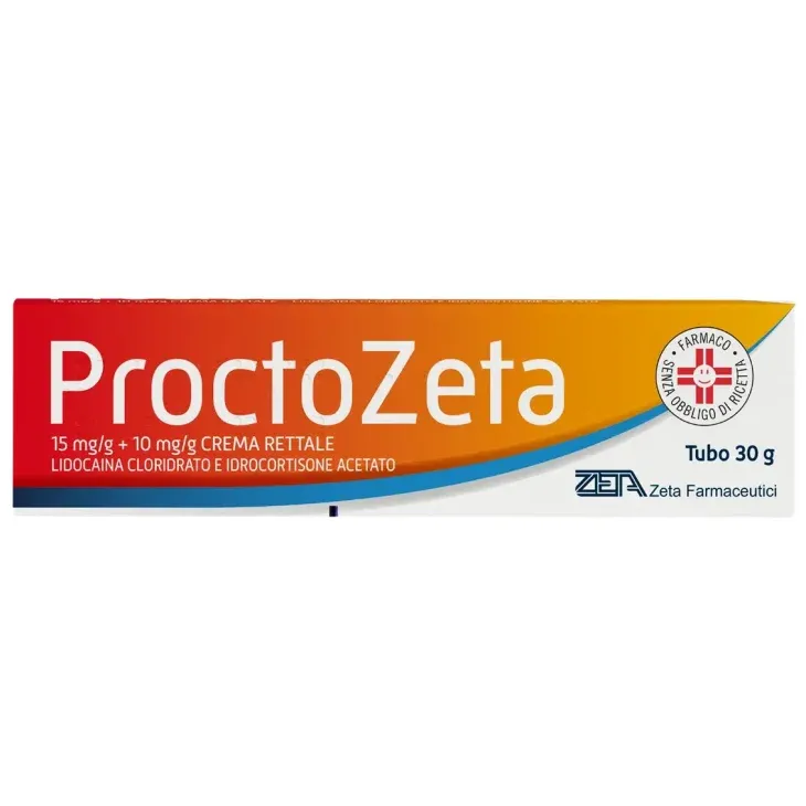 Lidocaína clorhidrato e hidrocortisona acetato Zeta crema, rectal