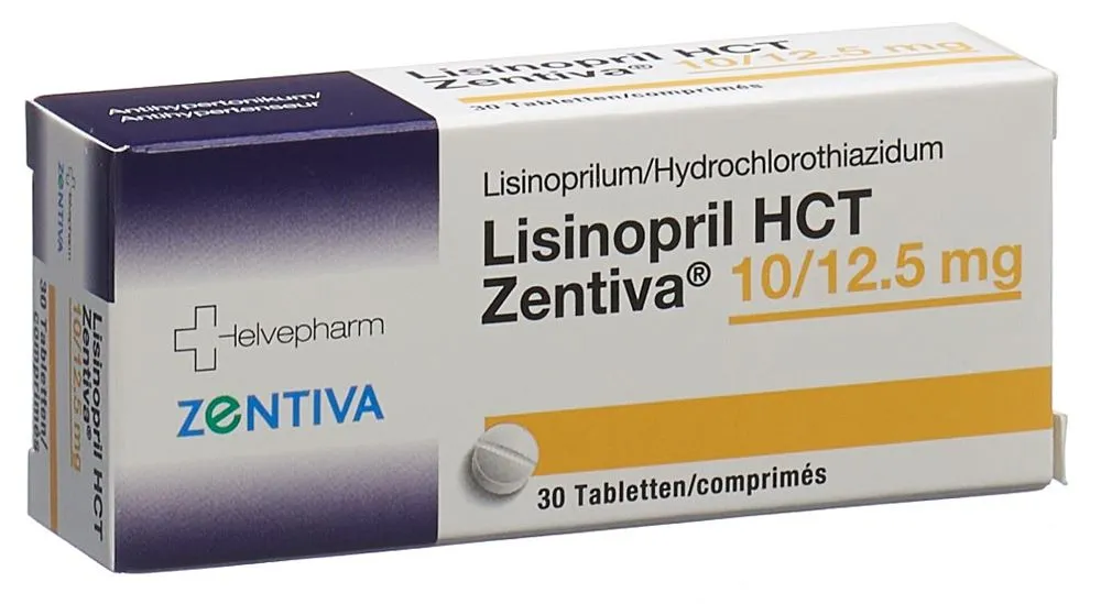 Lisinopril e hidroclorotiazida Zentiva comprimidos