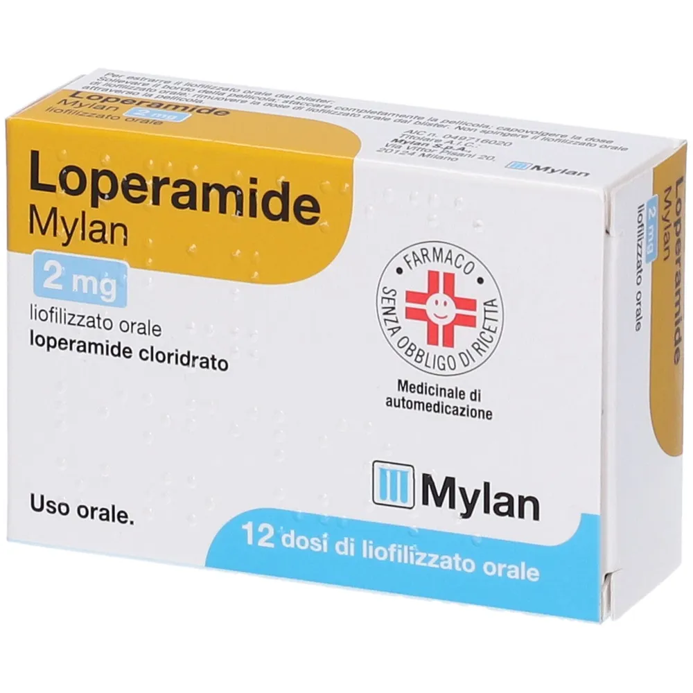 Loperamida Mylan polvo para preparación de solución oral