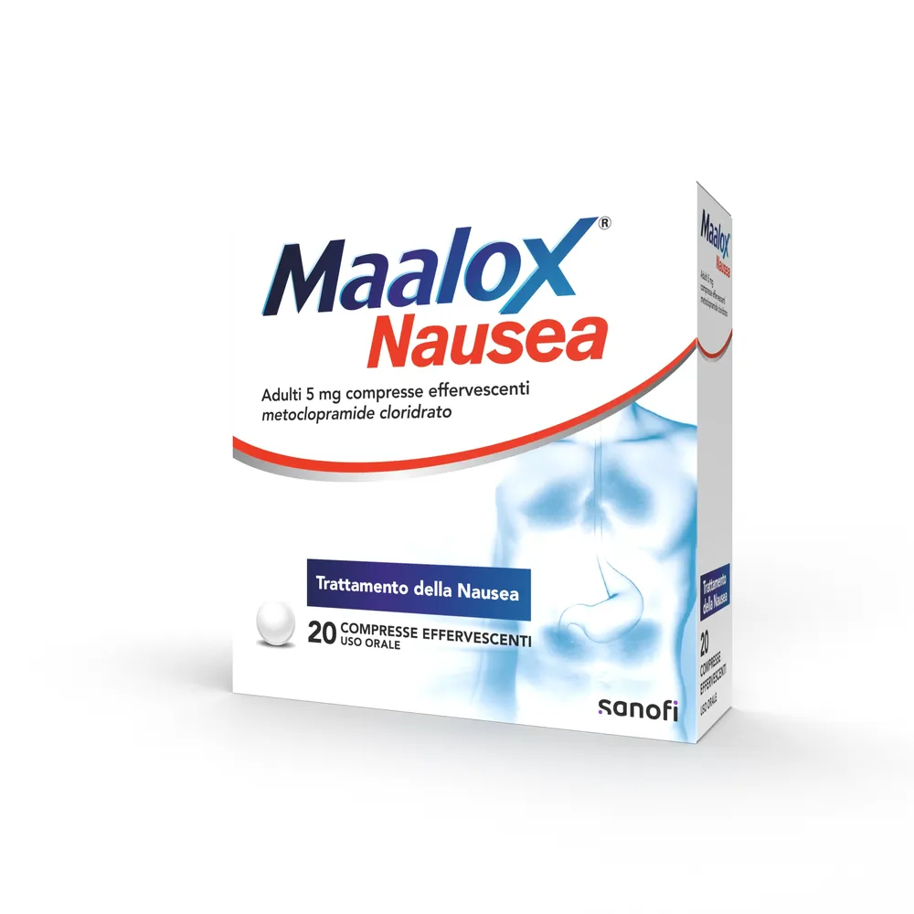 Maalox para la náusea comprimidos efervescentes