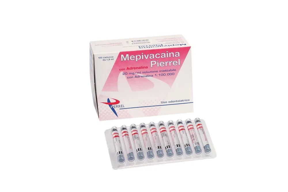 Mepivacaína con adrenalina Pierrel solución para inyección