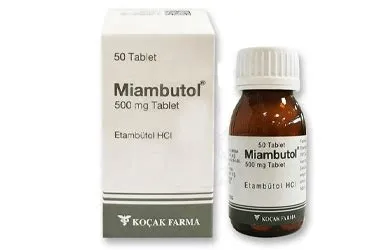 Миамбутол таблетки, покрытые пленочной оболочкой