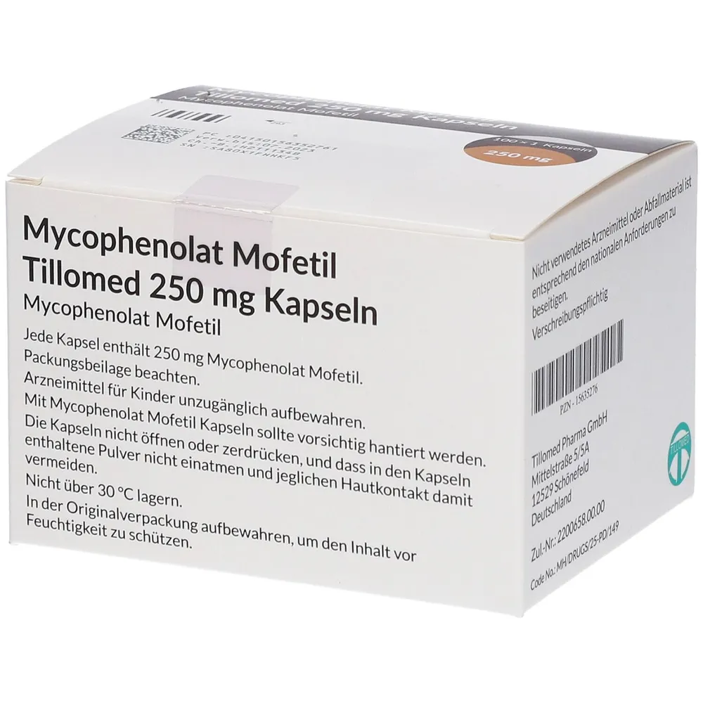 Mycophenolate mofetil Tillymed Italia capsules, hard gelatin