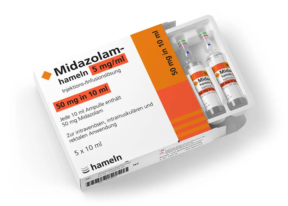 Midazolam Hameln solución, para inyección o para perfusión