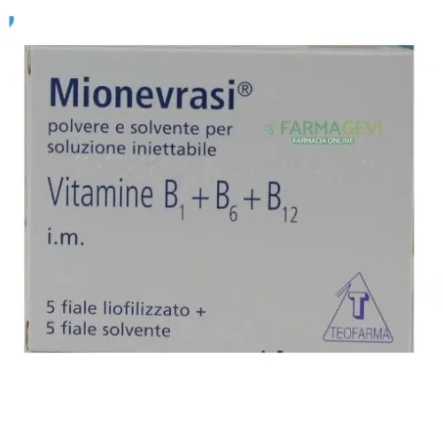 Mionevrasi polvo y disolvente para solución inyectable