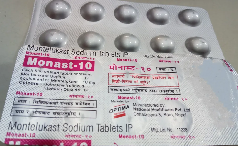 Monast tablets, film-coated