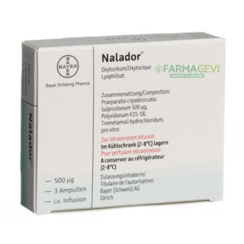 Nalador solution for infusion, powder for preparation