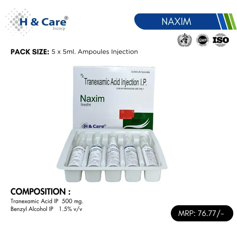 Naxim solution for nebulizer