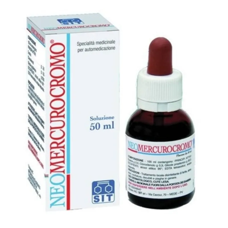 Neomercurocromo solution, topical