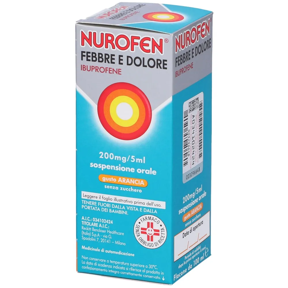 Nurofen fiebre y dolor suspensión, oral