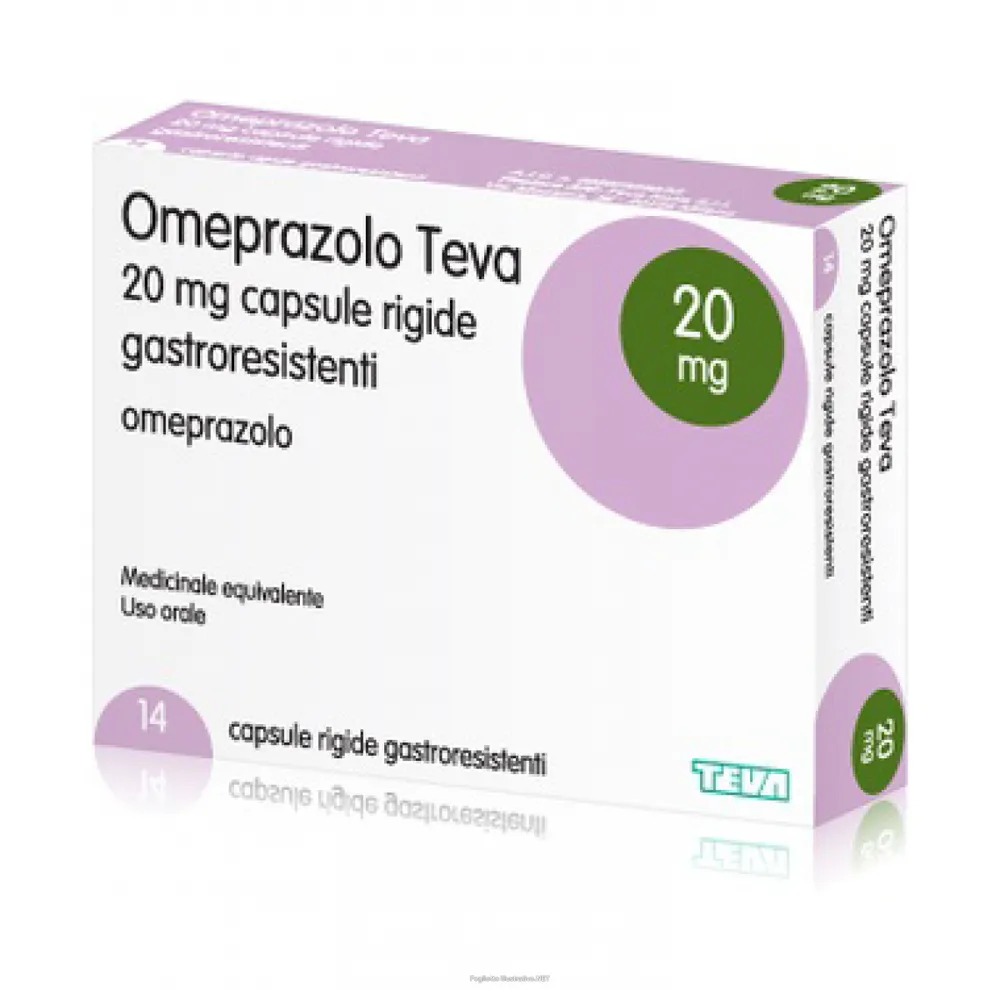 Omeprazol Teva Italia cápsulas, rígidas gastroresistentes