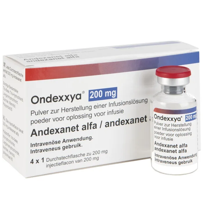 Ondexxya solution for infusion, powder for preparation