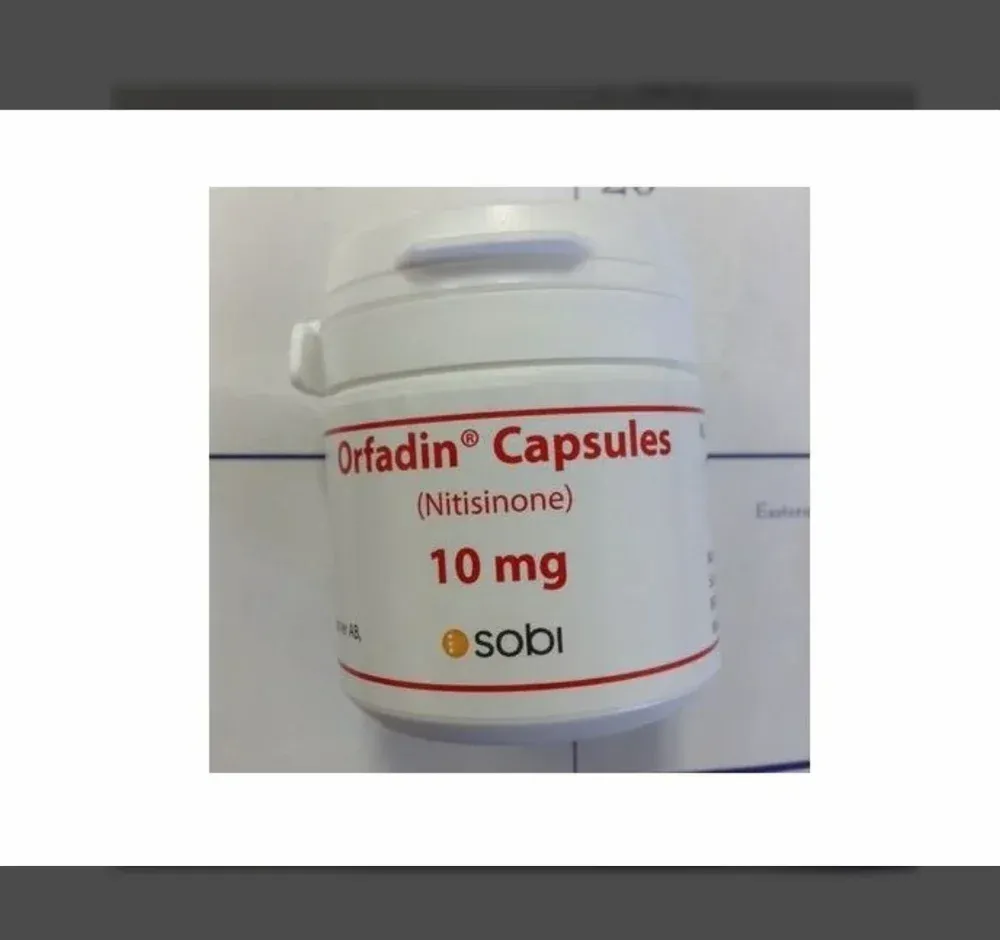 Orfadin capsules, hard gelatin