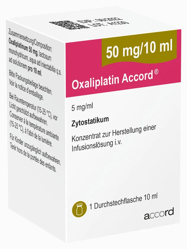 Oxaliplatin Accord solution for infusion, concentrate