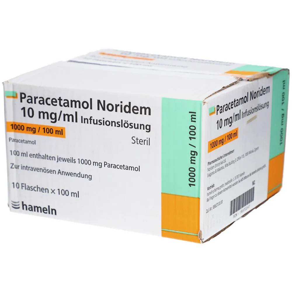 Paracetamol Noridem solución para infusión