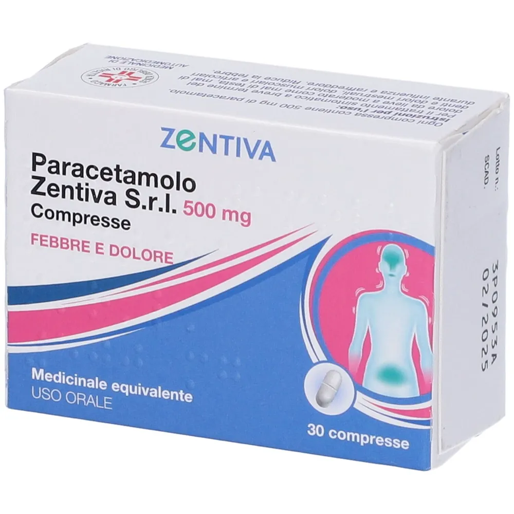 PARACETAMOLO ZENTIVA GENERICS Compressa rivestita con film
