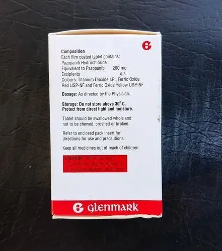Pazopanib Glenmark comprimidos, recubiertos con película
