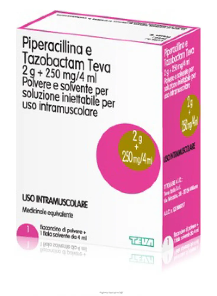 Piperacilina y tazobactam Teva polvo y disolvente para solución inyectable