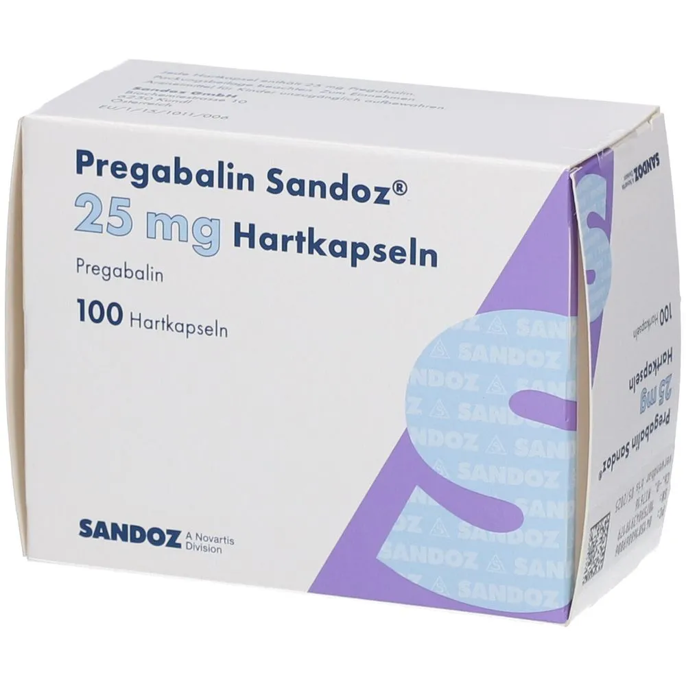 Pregabalin Sandoz capsules, hard gelatin