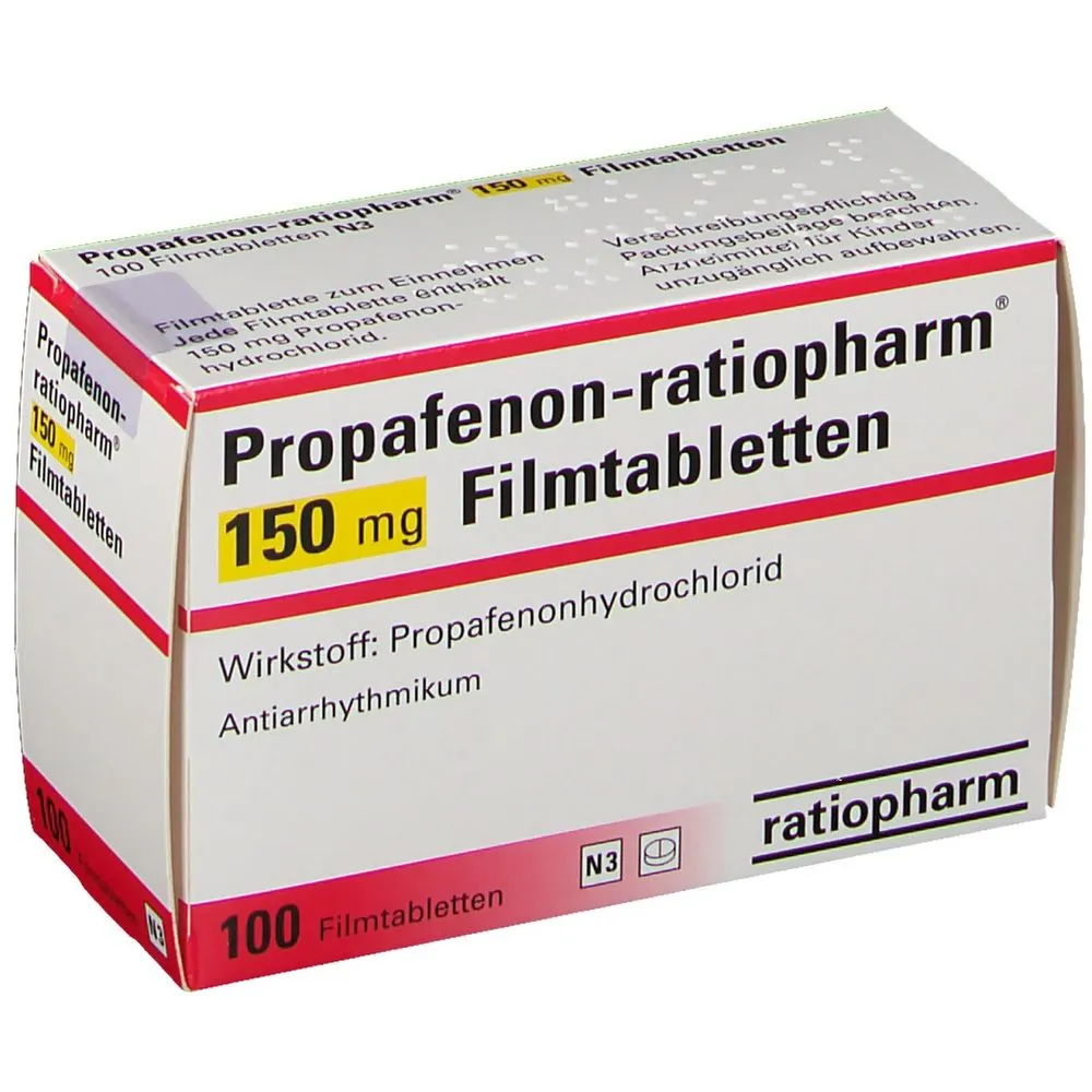 Propafenone Ratiopharm tablets, film-coated