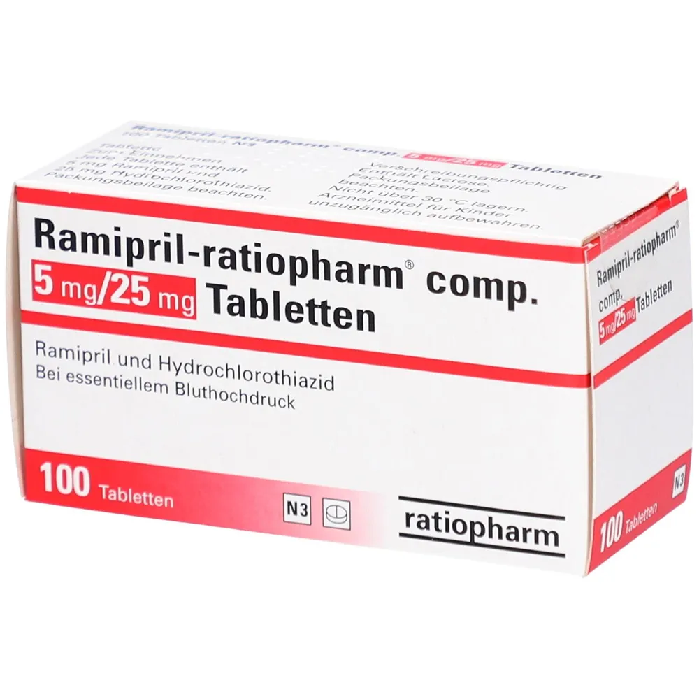 Ramipril and hydrochlorothiazide ratiopharm tablets