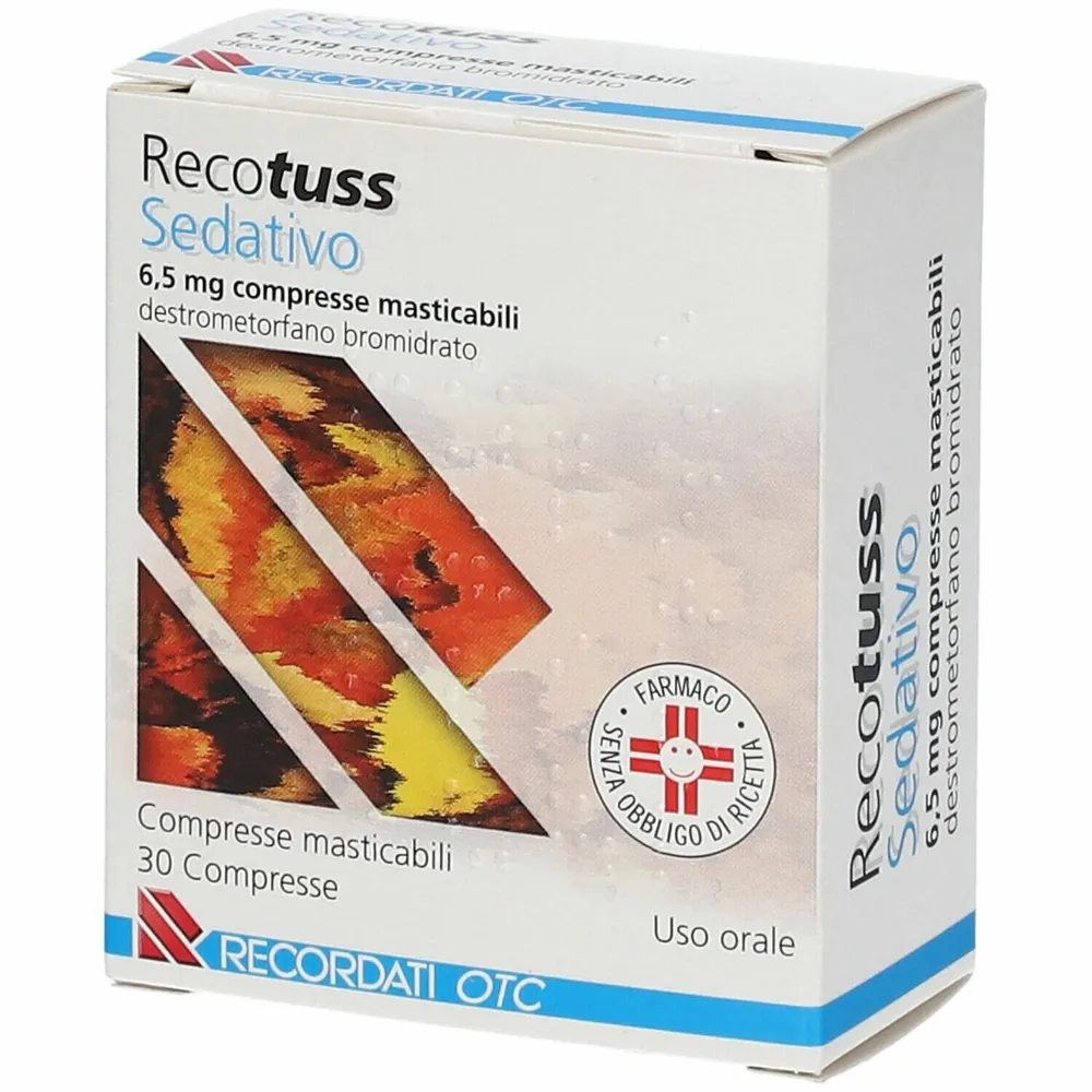 Recotuss cough sedative tablets, chewable
