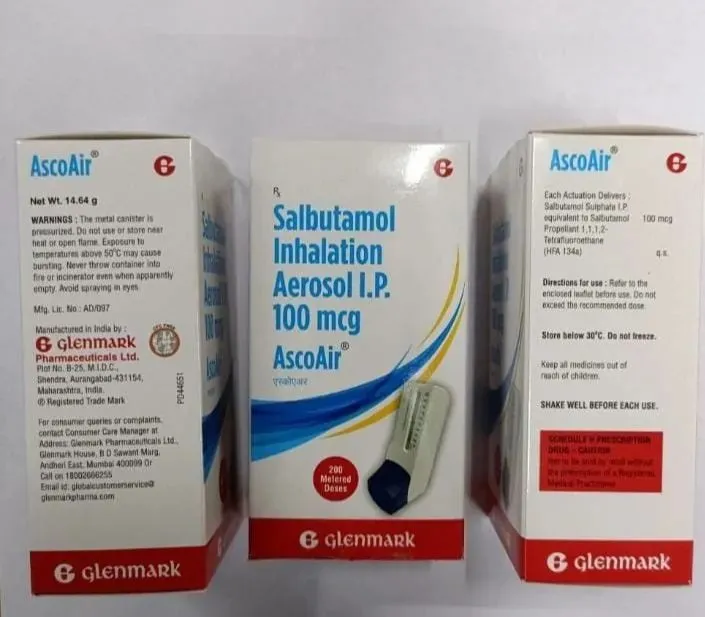 Salbutamol Glenmark suspensión, presurizada para inhalación