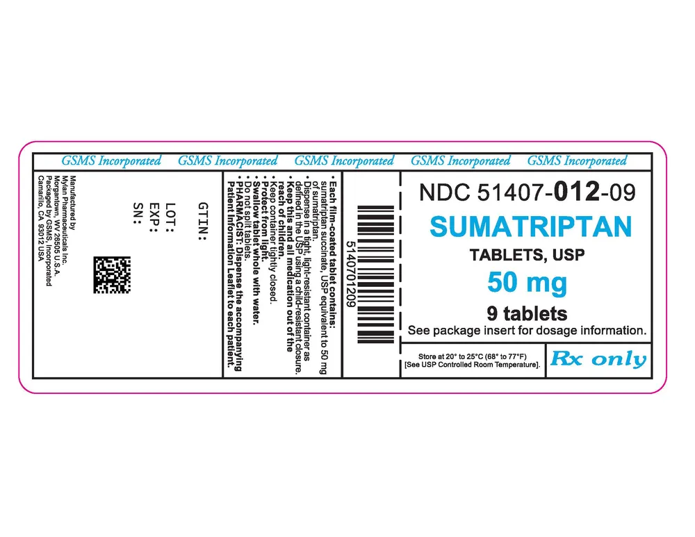 Sumatriptan Klaría film, orosoluble