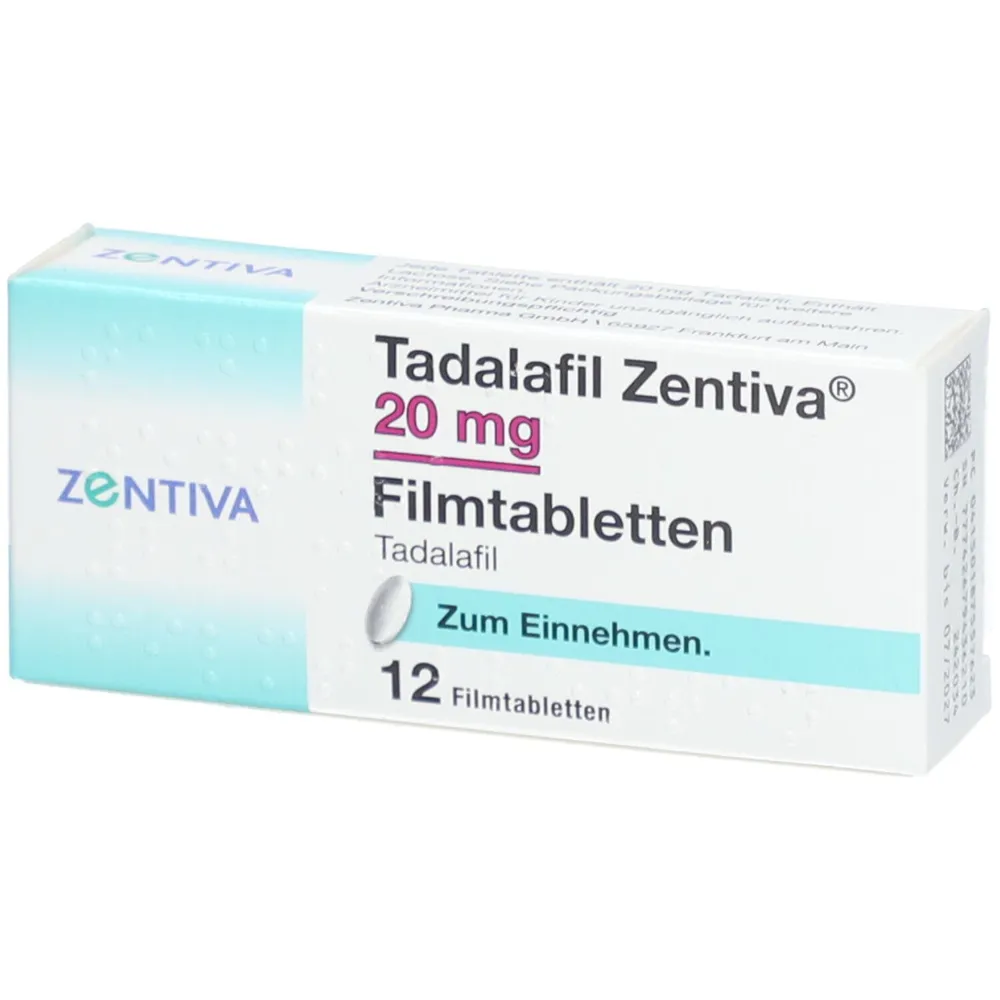 Tadalafilo Zentiva comprimidos, recubiertos con película