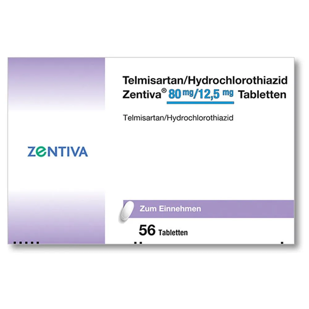 Telmisartán e hidroclorotiazida Zentiva comprimidos
