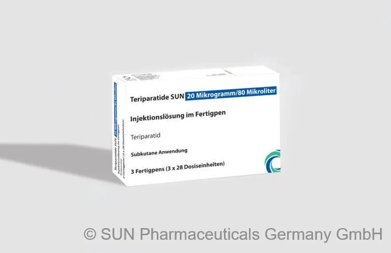 Teriparatida Sun solución para inyección en pluma precargada
