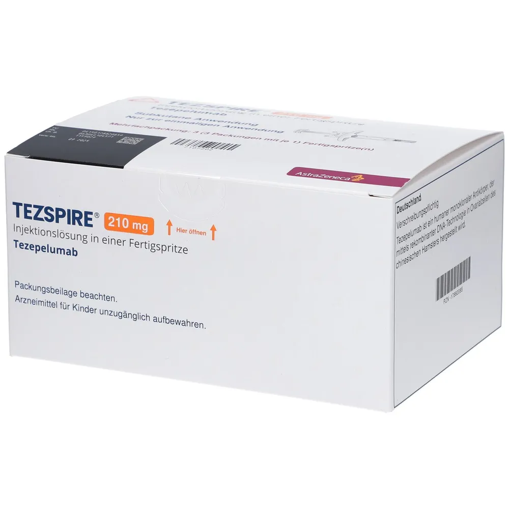 Tezspire solution for injection in pre-filled syringe