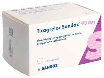 Ticagrelor Sun comprimidos, recubiertos con película