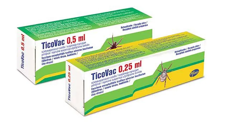 Ticovac suspensión para inyección