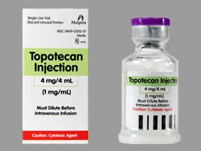 Topotecán ahcl solución para infusión, concentrado