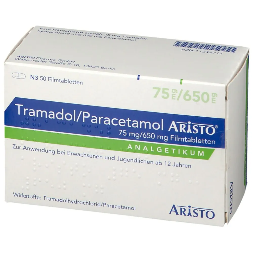 Tramadol and paracetamol Aristo tablets, film-coated
