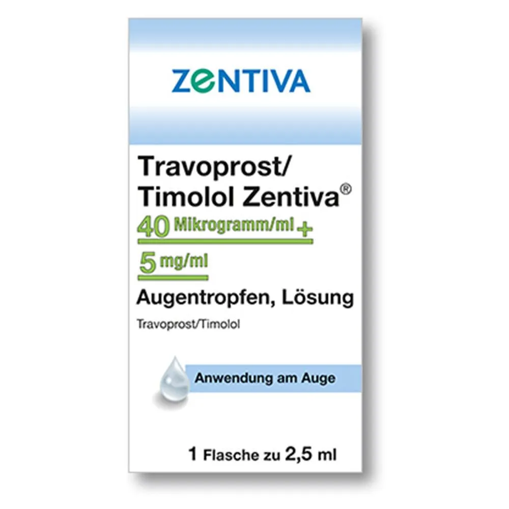 Travoprost y timolol Zentiva solución, oftálmica