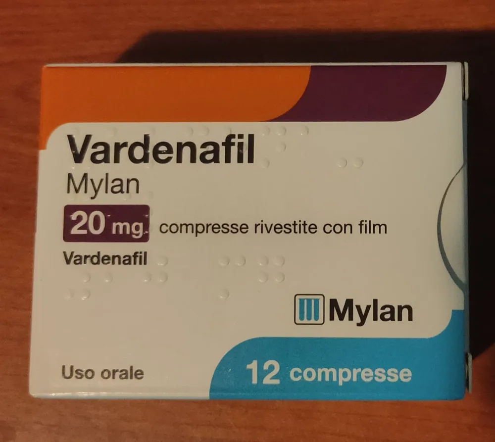 Vardenafilo Mylan comprimidos, recubiertos con película