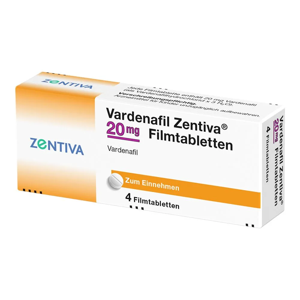Vardenafilo Zentiva comprimidos, recubiertos con película