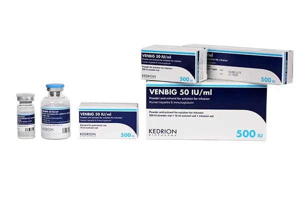 Venbig solution for infusion, powder and solvent for preparation