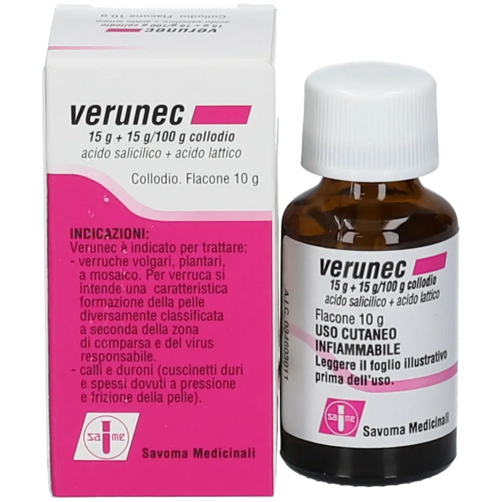Verunec solución, tópica