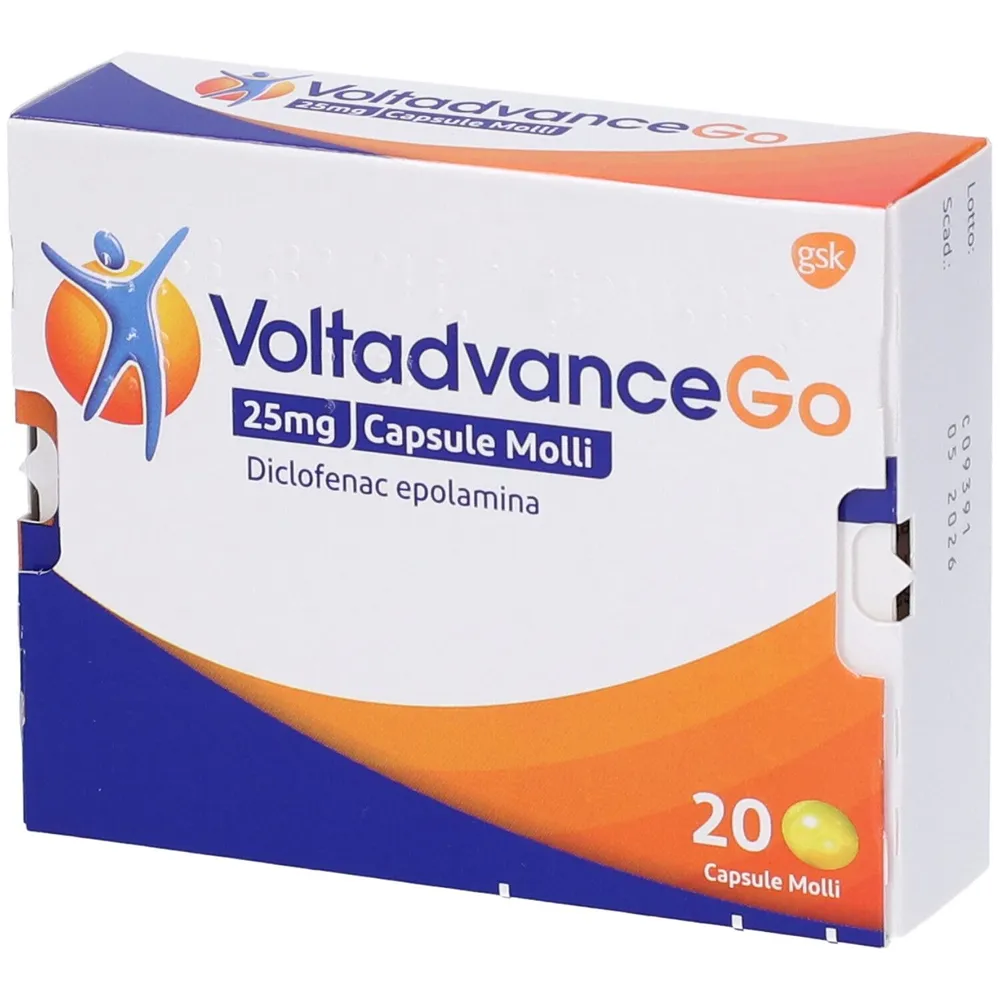 VoltadvanceGo capsules, soft gelatin