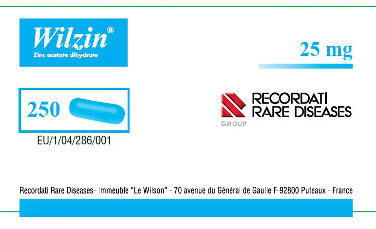 Wilzin capsules, hard gelatin