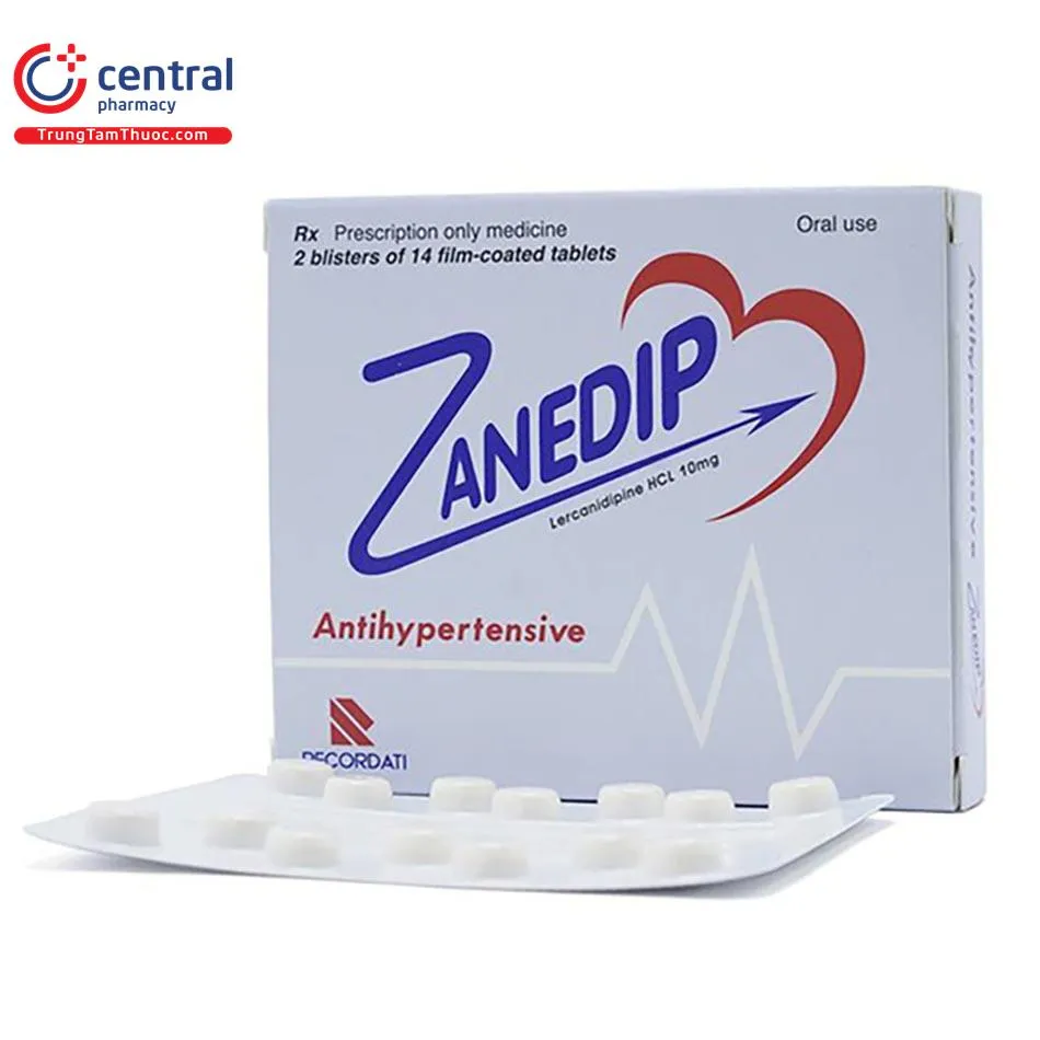 Zanedip tablets, film-coated