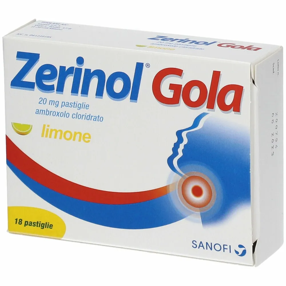 Zerinol for sore throat tablets, film-coated