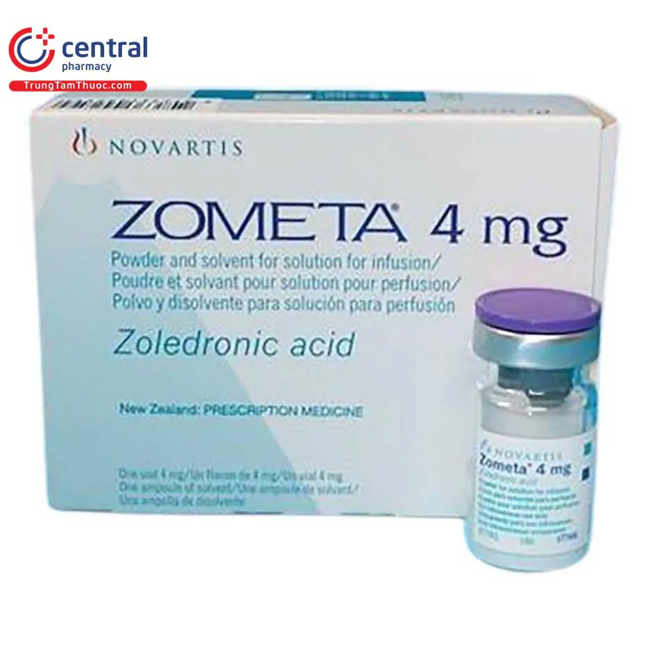 Zometa solution for infusion, powder and solvent for preparation