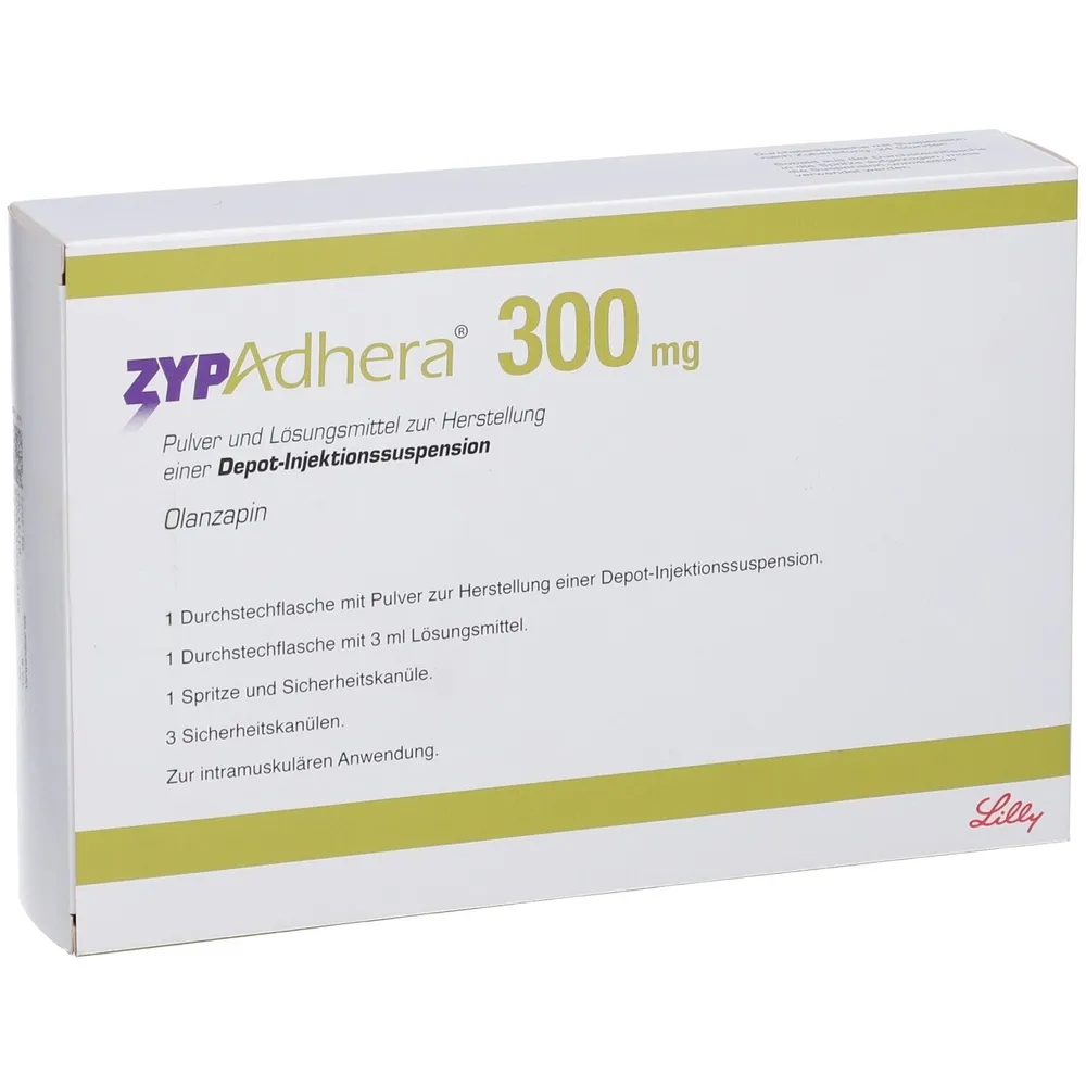 Zypadhera powder and solvent for preparation of suspension for injection, prolonged release