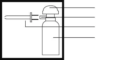 Disegno tecnico schematico che illustra la struttura di un dispositivo medico, con linee indicanti le singole parti e componenti costruttivi
