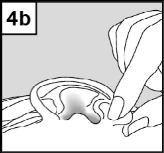 Hands gently pull apart the skin and tissue, preparing the site for an incision or administration of medication in a body area